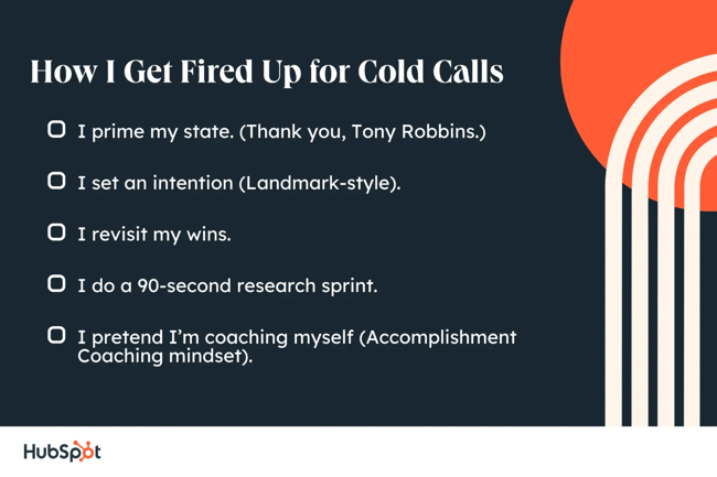 how i get fired up for cold calls
