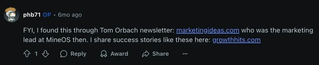 marketing ideas promoted on reddit