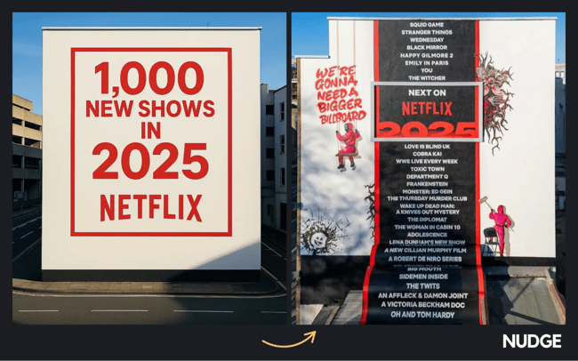billboards and costly signaling, netflix viral billboard example