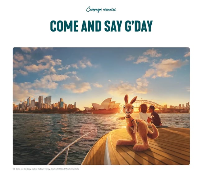 campaign resources, tourism australia