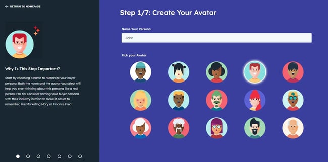 persona builder, website redesign strategy