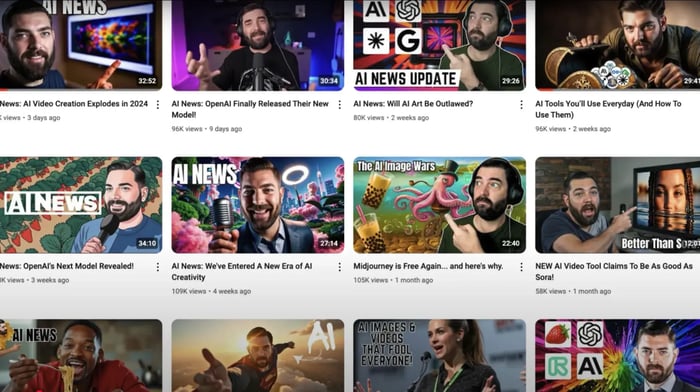 youtube growth strategies with ai, matt wolfe youtube channel