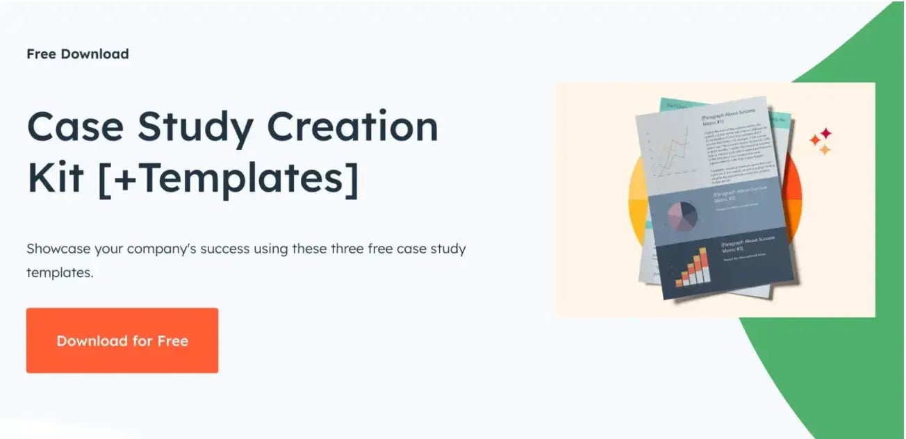 hubspot's free case study templates