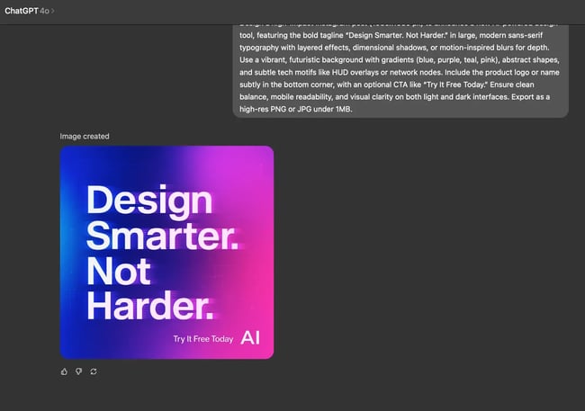 chatgpt ui and graphics for social media, ai generated graphic for instagram