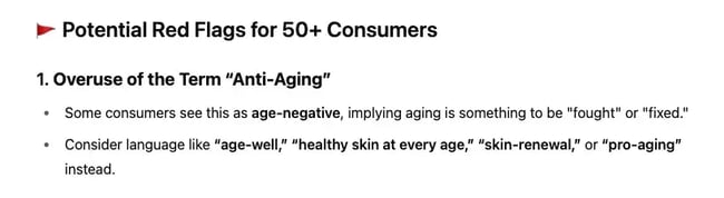 ai spots biased language in ai prompts for anti aging products