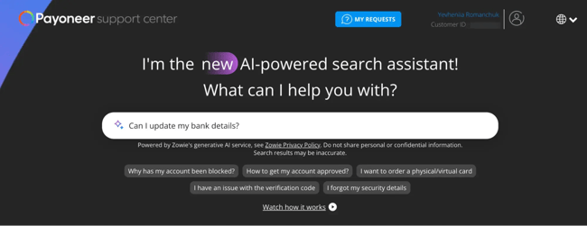 an ai-driven faq example