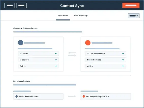 image showing unified customer data in hubspot